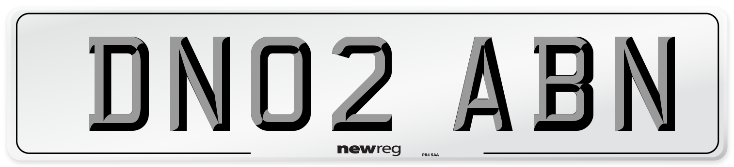 DN02 ABN Number Plate from New Reg